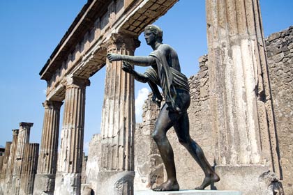 The Roman ruins of Pompeii